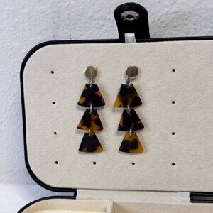 J.Crew Tortoise Statement Earrings